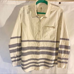 Element Eden Pearl Button Shirt, size Medium